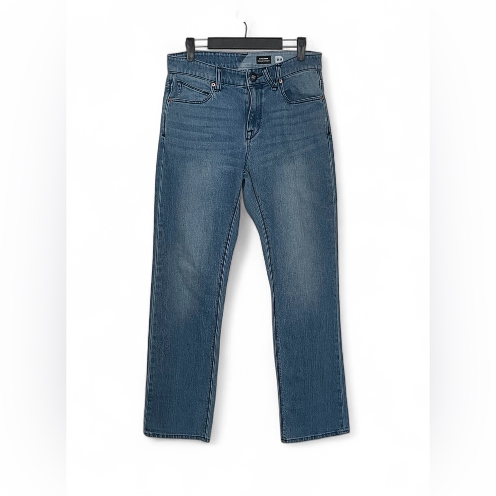 Volcom Kinkade Men’s Jeans 29 Regular Straight Blue‎ Stretch Denim Water Aware